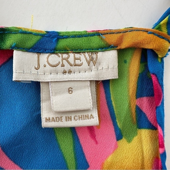 J. Crew  tank top, racer back with adjustable straps, in a tropical floral print - Picture 10 of 11